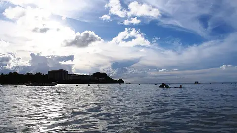 Tumon Bay beach in Guam