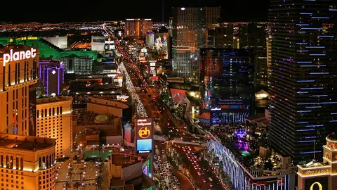 The Las Vegas Strip at night
